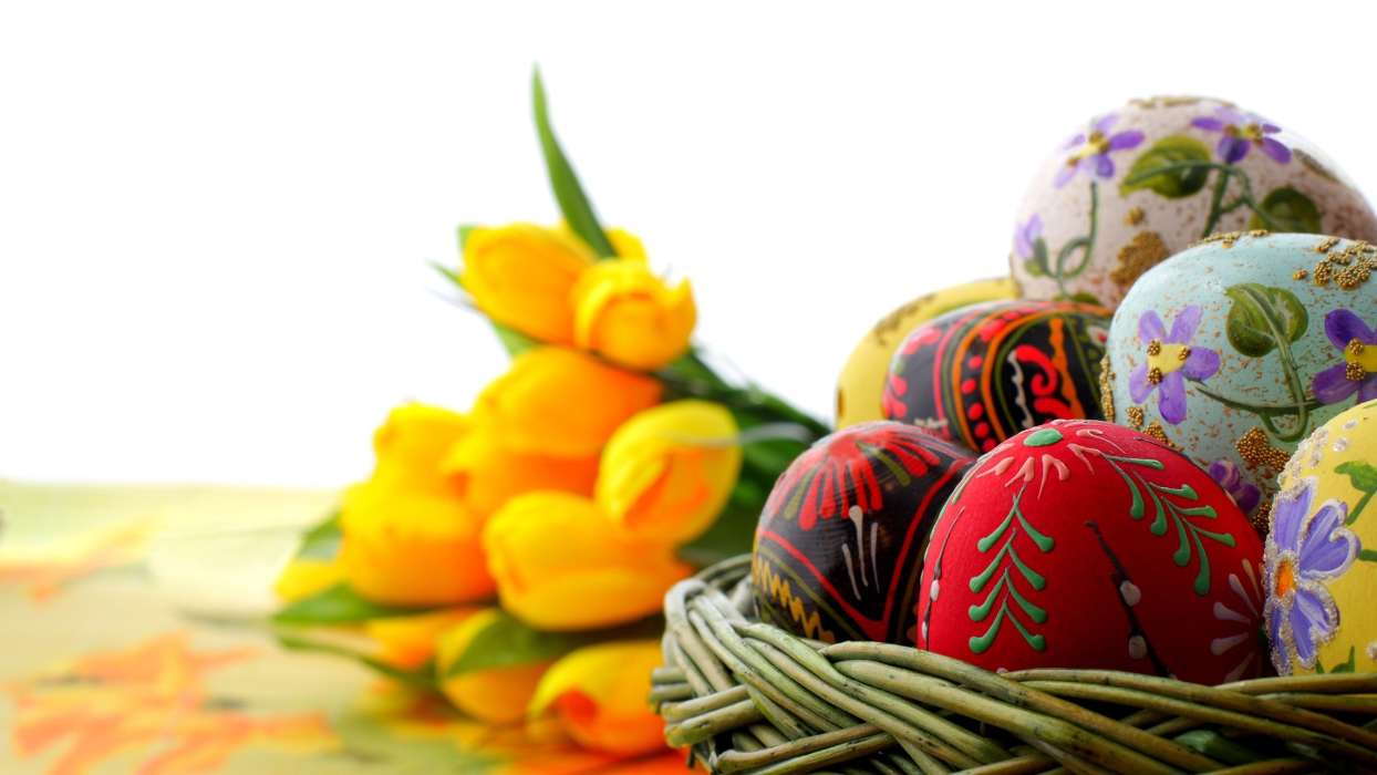 Fleurs,Eggs,De Pâques,Fêtes