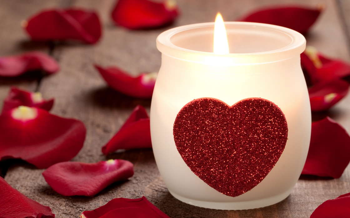 Saint Valentin,Amour,Fêtes,Cœurs,Bougies