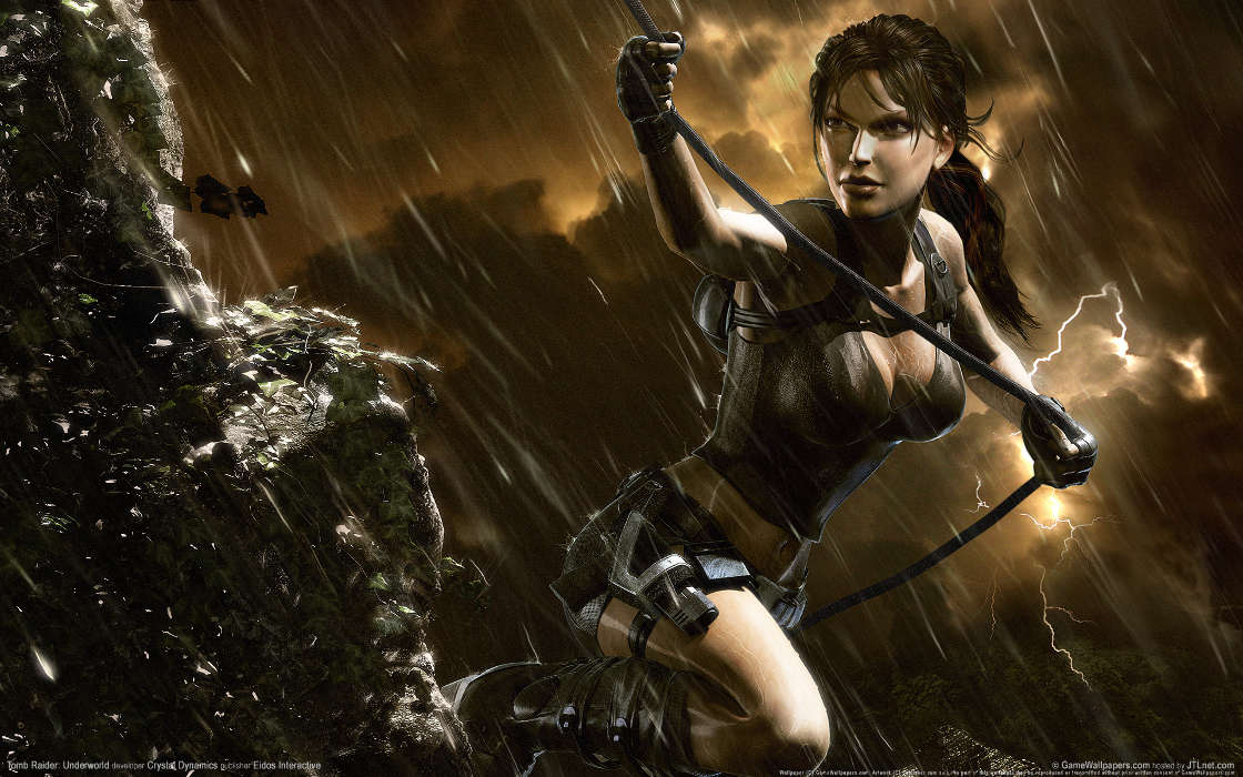 Jeux,Personnes,Filles,Pluie,Lara Croft : Tomb Raider