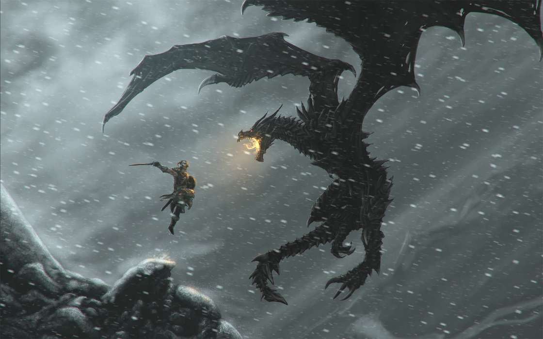 Dragons,Jeux,The Elder Scrolls