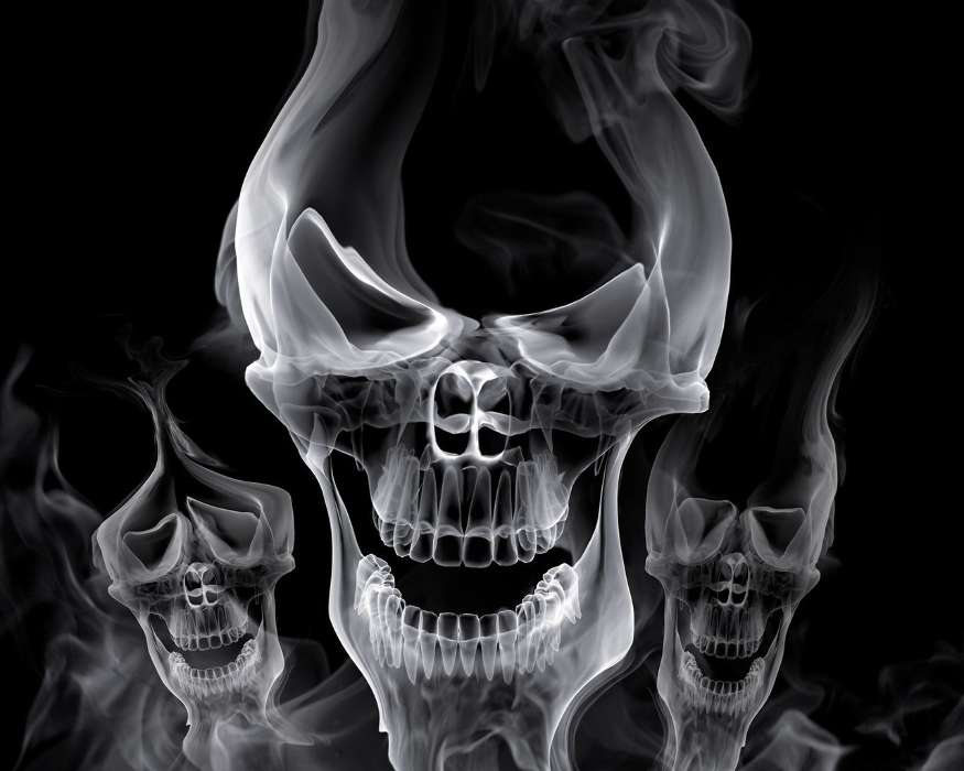 Contexte,Fumée,Skeletons
