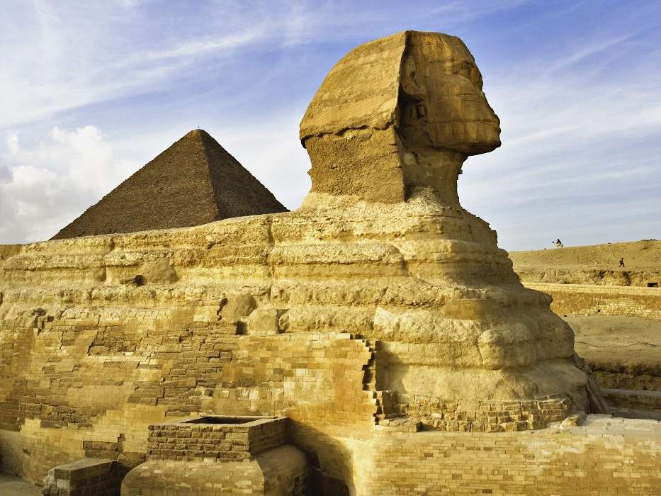 Paysage,Égypte,Sphinx