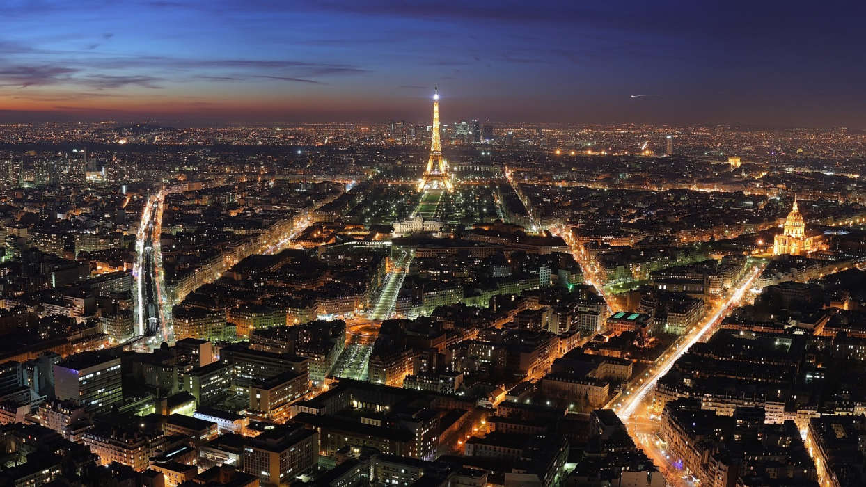 Paris,Tour Eiffel,Paysage,Villes,Nuit