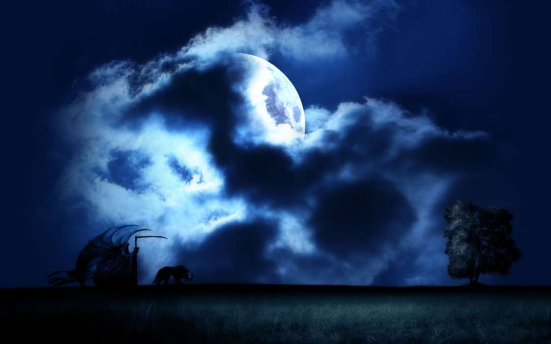 Fantaisie,Nuit,Lune