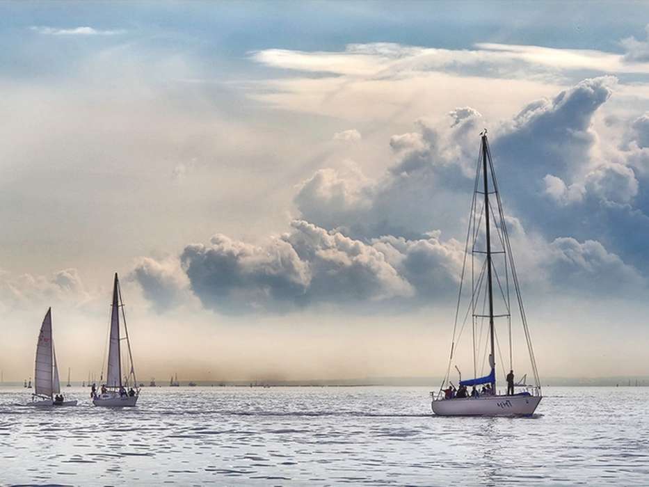 Transports,Mer,Nuages,Yachts
