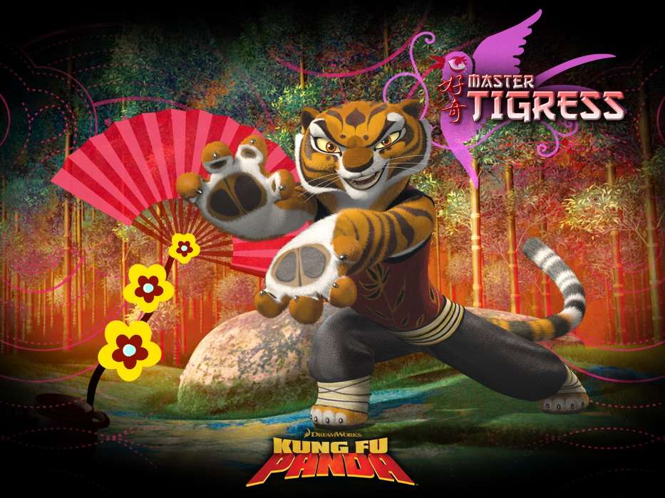 Dessin animé,Kung-Fu Panda,Tigres