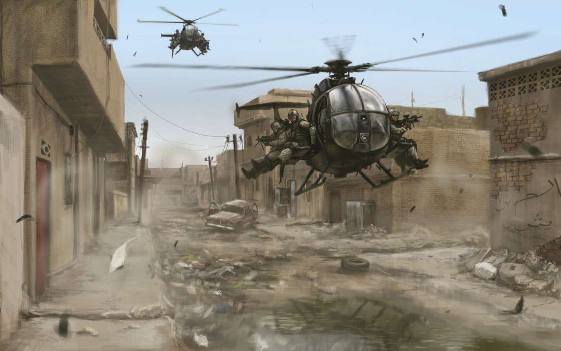 Hélicoptères,Dessins,Guerre