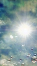 Télécharger une image Abstrait,Sky,Sun,Bubbles pour le portable gratuitement.
