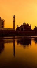 Télécharger une image Taj Mahal,L'architecture,Paysage pour le portable gratuitement.