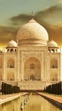 Télécharger une image Taj Mahal,L'architecture,Paysage pour le portable gratuitement.