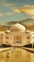 Télécharger une image Paysage,L'architecture,Taj Mahal pour le portable gratuitement.