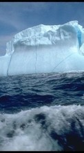 Télécharger une image 1024x600 Paysage,Mer,Icebergs pour le portable gratuitement.