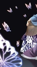 Télécharger une image Anime,Papillons,Filles pour le portable gratuitement.