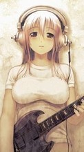 Télécharger une image Anime,Filles,Musique pour le portable gratuitement.