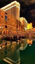 Paysage,Villes,Nuit,L'architecture,Las Vegas pour Sony Ericsson P1
