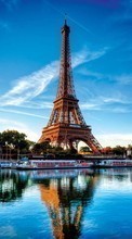 Télécharger une image Paysage,Rivières,L'architecture,Paris,Tour Eiffel pour le portable gratuitement.