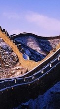 Télécharger une image Paysage,Montagnes,L'architecture,La Grande Muraille de Chine pour le portable gratuitement.