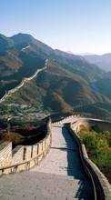Télécharger une image L'architecture,Paysage,La Grande Muraille de Chine pour le portable gratuitement.