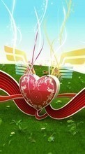Télécharger une image 360x640 Contexte,Cœurs,Amour,Saint Valentin pour le portable gratuitement.