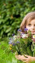 Télécharger une image Personnes,Fleurs,Enfants,Bouquets pour le portable gratuitement.