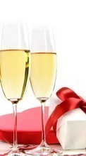 Télécharger une image Saint Valentin,Nourriture,Boissons,Fêtes,Vin pour le portable gratuitement.