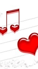 Télécharger une image Musique,Fêtes,Contexte,Cœurs,Amour,Saint Valentin pour le portable gratuitement.