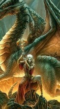 Télécharger une image Filles,Fantaisie,Dragons pour le portable gratuitement.