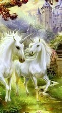 Télécharger une image Unicorns,Dessins,Animaux pour le portable gratuitement.