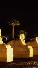 Télécharger une image Paysage,Nuit,Égypte,Sphinx pour le portable gratuitement.