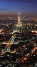 Télécharger une image Paris,Tour Eiffel,Paysage,Villes,Nuit pour le portable gratuitement.