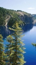 Télécharger une image Paysage,Montagnes,Sapins,Lacs pour le portable gratuitement.