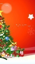Télécharger une image Fêtes,Nouvelle Année,Sapins,Noël,Dessins pour le portable gratuitement.