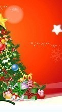 Télécharger une image Fêtes,Nouvelle Année,Sapins,Noël,Dessins pour le portable gratuitement.
