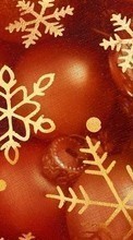 Télécharger une image Fêtes,Contexte,Nouvelle Année,Noël,Flocons de neige pour le portable gratuitement.