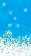 Télécharger une image Hiver,Contexte,Nouvelle Année,Noël,Flocons de neige pour le portable gratuitement.
