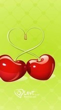 Fruits,Cerise,Cœurs,Amour,Dessins,Baies pour Sony Xperia Z5