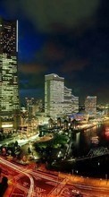 Villes,Nuit,Paysage pour BlackBerry Bold 9790