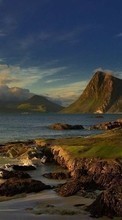 Télécharger une image Montagnes,Mer,Paysage pour le portable gratuitement.