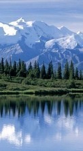 Télécharger une image 128x160 Paysage,Montagnes,Lacs pour le portable gratuitement.