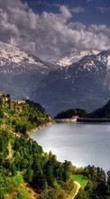 Montagnes,Lacs,Paysage,Nature pour Sony Ericsson W810