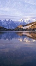Télécharger une image Paysage,Nature,Montagnes,Neige,Lacs pour le portable gratuitement.