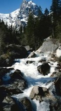 Télécharger une image Paysage,Rivières,Montagnes,Cascades pour le portable gratuitement.