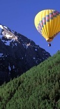 Télécharger une image Paysage,Montagnes,Ballons pour le portable gratuitement.