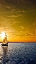 Télécharger une image Yachts,Paysage,Coucher de soleil pour le portable gratuitement.