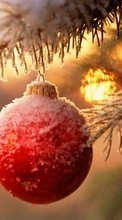 Télécharger une image Fêtes,Nouvelle Année,Jouets,Neige,Noël pour le portable gratuitement.