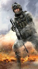 Télécharger une image 360x640 Jeux,Art,Hommes,Modern Warfare 2 pour le portable gratuitement.