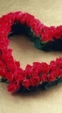 Télécharger une image Plantes,Roses,Cœurs,Amour,Saint Valentin,Cartes postales pour le portable gratuitement.