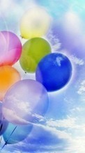 Télécharger une image Sky,Dessins,Ballons pour le portable gratuitement.