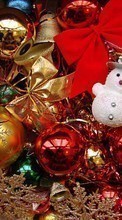 Télécharger une image 1024x768 Noël,Bonhommes de neige,Fêtes,Nouvelle Année,Décorations pour le portable gratuitement.