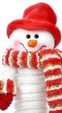 Télécharger une image Bonhommes de neige,Nouvelle Année,Fêtes pour le portable gratuitement.